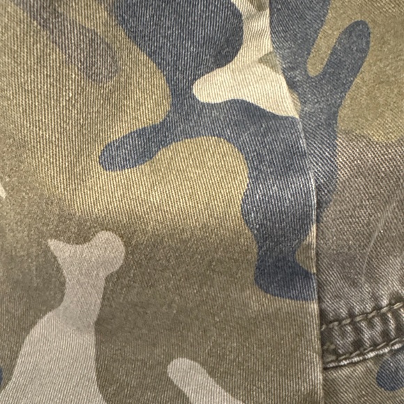 Women’s LoveTree Camouflage Utility Jacket Olive Green Camo Sz L - Picture 13 of 15